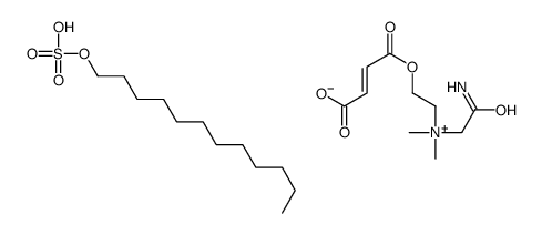 (Z)-(2-amino-2-oxoethyl)[2-[(3-carboxy-1-oxoallyl)oxy]ethyl]dimethylammonium dodecyl sulphate Structure