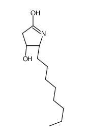 (4R,5R)-4-hydroxy-5-octylpyrrolidin-2-one结构式