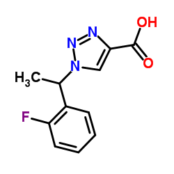 1-[1-(2-FLUORO-PHENYL)-ETHYL]-1H-[1,2,3]TRIAZOLE-4-CARBOXYLIC ACID picture