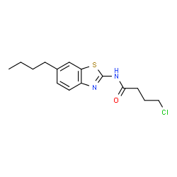 BUTANAMIDE, N-(6-BUTYL-2-BENZOTHIAZOLYL)-4-CHLORO- picture