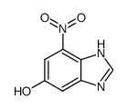 1H-Benzimidazol-5-ol,7-nitro-(9CI) structure