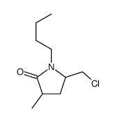 1-butyl-5-(chloromethyl)-3-methylpyrrolidin-2-one Structure