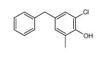 4-benzyl-6-chloro-o-cresol structure