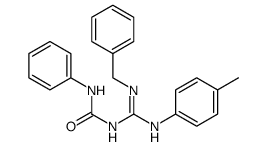 1-[N'-benzyl-N-(4-methylphenyl)carbamimidoyl]-3-phenylurea Structure