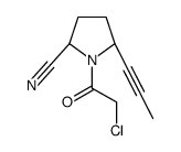 (2S,5R)-1-(2-chloroacetyl)-5-prop-1-ynylpyrrolidine-2-carbonitrile Structure