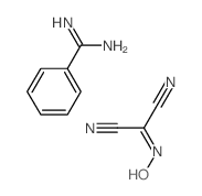 benzenecarboximidamide; 2-hydroxyiminopropanedinitrile Structure