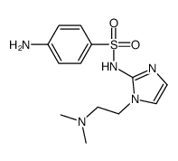 Benzenesulfonamide, 4-amino-N-(1-(2-(dimethylamino)ethyl)-1H-imidazol- 2-yl)-结构式