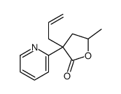 5-methyl-3-prop-2-enyl-3-pyridin-2-yloxolan-2-one结构式