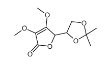 2-(2,2-dimethyl-1,3-dioxolan-4-yl)-3,4-dimethoxy-2H-furan-5-one Structure