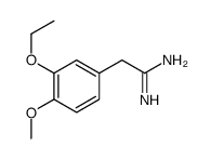 Benzeneethanimidamide, 3-ethoxy-4-methoxy- (9CI) Structure