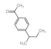 1-(4-butan-2-ylphenyl)ethanone structure