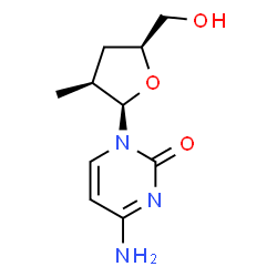 2(1H)-Pyrimidinone,4-amino-1-(2,3-dideoxy-2-methyl-bta-D-threo-pentofuranosyl)-(9CI) structure