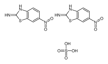 bis(6-nitrobenzothiazol-2-amine) sulphate结构式