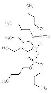 5,11-Dioxa-7,9-dithia-6,10-diphospha-8-stannapentadecane,6,10-dibutoxy-8,8-dibutyl-, 6,10-disulfide (9CI)结构式