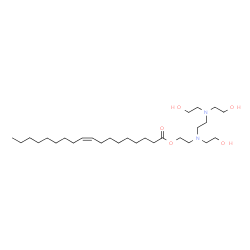 9-Octadecenoic acid (Z)-, 2-((2-(bis(2-hydroxyethyl)amino)ethyl)(2-hyd roxyethyl)amino)ethyl ester Structure