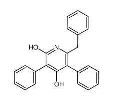 6-benzyl-3,5-diphenyl-pyridine-2,4-diol Structure
