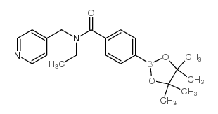 N-ETHYL-N-PYRIDIN-4-YLMETHYL-4-(4,4,5,5-TETRAMETHYL-[1,3,2]DIOXABOROLAN-2-YL)-BENZAMIDE Structure