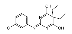 2-(3-chloroanilino)-5,5-diethyl-1H-pyrimidine-4,6-dione结构式