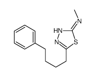 N-methyl-5-(4-phenylbutyl)-1,3,4-thiadiazol-2-amine Structure