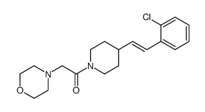 1-[4-[2-(2-chlorophenyl)ethenyl]piperidin-1-yl]-2-morpholin-4-ylethanone结构式