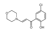 1-(5-chloro-2-hydroxyphenyl)-3-morpholin-4-ylprop-2-en-1-one结构式