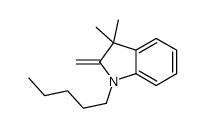 3,3-dimethyl-2-methylidene-1-pentylindole Structure