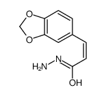 3-(1,3-benzodioxol-5-yl)prop-2-enehydrazide结构式