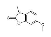 6-methoxy-3-methyl-1,3-benzoxazole-2-thione Structure