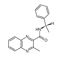 3-Methyl-quinoxaline-2-carboxylic acid ((S)-1-phenyl-ethyl)-amide Structure