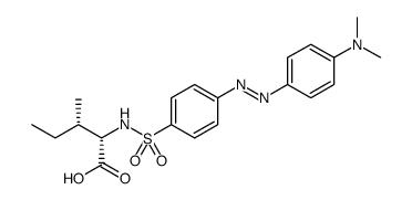 L-Isoleucine, N-[[4-[[4-(dimethylamino)phenyl]azo]phenyl]sulfonyl] Structure