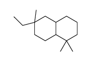 7-ethyl-4,4,7-trimethyl-1,2,3,4a,5,6,8,8a-octahydronaphthalene结构式