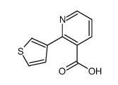 2-thiophen-3-ylpyridine-3-carboxylic acid Structure