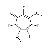 2,4,5,7-tetrafluoro-3,6-dimethoxycyclohepta-2,4,6-trien-1-one结构式