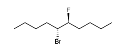 Decane, 5-bromo-6-fluoro-, (5R,6S)-rel Structure