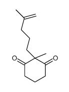 2-methyl-2-(4-methylpent-4-enyl)cyclohexane-1,3-dione Structure