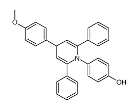 4-[4-(4-methoxyphenyl)-2,6-diphenyl-4H-pyridin-1-yl]phenol结构式