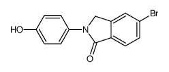 5-bromo-2-(4-hydroxyphenyl)-3H-isoindol-1-one结构式