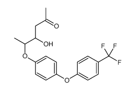 4-hydroxy-5-[4-[4-(trifluoromethyl)phenoxy]phenoxy]hexan-2-one Structure