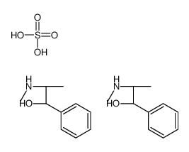 bis[[S-(R*,S*)]-(beta-hydroxy-alpha-methylphenethyl)methylammonium] sulphate Structure