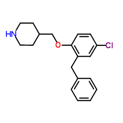 4-[(2-Benzyl-4-chlorophenoxy)methyl]piperidine结构式