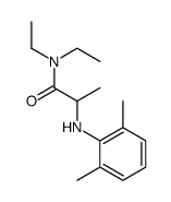 2-(2,6-dimethylanilino)-N,N-diethylpropanamide Structure