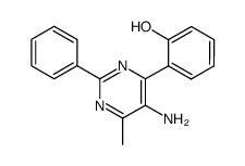 5-amino-6-(2-hydroxyphenyl)-4-methyl-2-phenylpyrimidine Structure