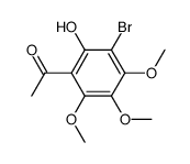 1-(3-bromo-2-hydroxy-4,5,6-trimethoxy-phenyl)-ethanone Structure