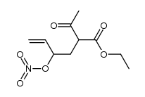 5-carbethoxy-6-oxo-1-hepten-3-ol nitrate Structure