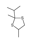 2,4-dimethyl-2-propan-2-yl-1,3-dithiolane结构式