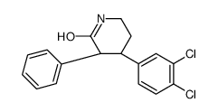 (3S,4S)-4-(3,4-dichlorophenyl)-3-phenylpiperidin-2-one Structure