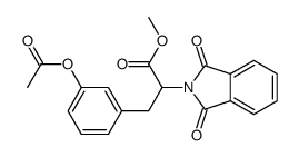 2-Phthalimidyl-3-(3acetoxyphenyl)propionic Acid Methyl Ester结构式