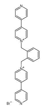 mono(1,1''-(1,2-phenylenebis(methylene))bis(([4,4'-bipyridin]-1-ium))) monobromide结构式