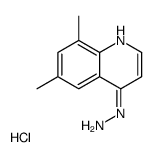 (6,8-dimethylquinolin-4-yl)hydrazine,hydrochloride Structure