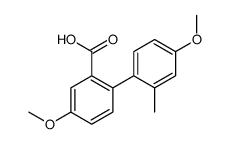 5-methoxy-2-(4-methoxy-2-methylphenyl)benzoic acid Structure